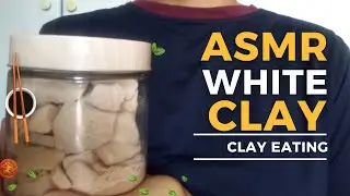 ASMR WHITE CLAY CRUNCH - Short Video (South African Clay)