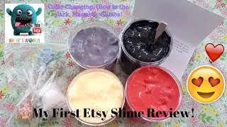 MY FIRST ETSY SLIME REVIEW! SlimebyNasir Package!