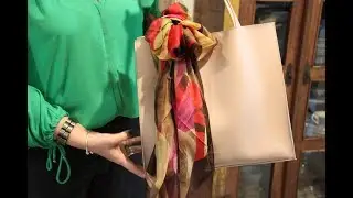 Como usar lenço na bolsa