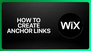 How To Create Anchor Links On Wix 2026! Tutorial