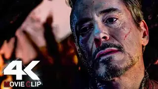 Iron Man Death Scene 4k 60fps || Avengers: Endgame || Movie Clip || #ironman #avengersendgame