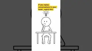 Psychology of people who replay conversations in their head. #psychologyfacts #overthinking