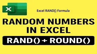 Excel RAND Function | Generate Random Numbers Easily | Decimal & Whole Numbers