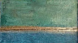 #399 Texture Art in Blue and Gold. #textureartist  #texture #oakbybetina