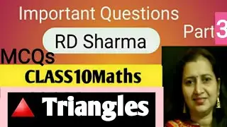 RD Sharma Solutions| Mathematics Class 10 RD Sharma|Chapter 7 Triangles MCQs Q21 to Q30|CBSE/  ICSE