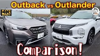 Mitsubishi Outlander PHEV vs Subaru Outback test drive, comparison!
