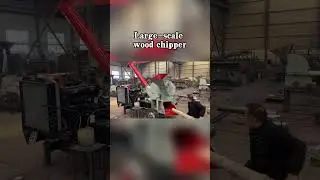 Large scale wood crusher #woodcrusher #woodchipper #woodgrinder