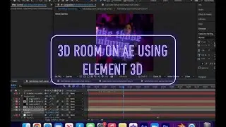 how to edit a 3d room with element 3d - after effects