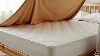 TAXZEK Water Resistant Mattress Protector, Polyester, King Bed Size, 78x72 inch (Beige)