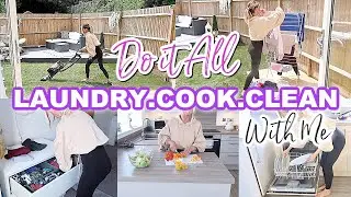 DO IT ALL! | CLEAN WITH ME // COOK WITH ME // DO LAUNDRY // EXTREME CLEANING MOTIVATION SUMMER 2021