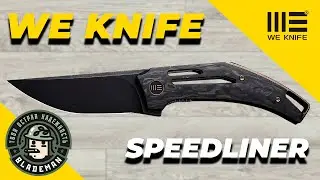 Нож WE Knife Speedliner, CPM 20CV, Shredded Carbon Fiber / Titanium Handle