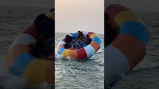 amazing water ride so much fun #watersport #discoride #funmood #enjoyment #entertainment #mood