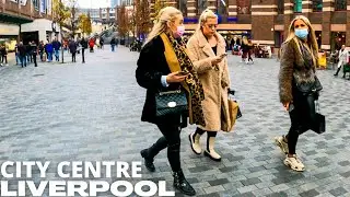 A walk through LIVERPOOL - England - City Centre