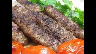Ground beef kabob  كباب عراقي بالفرن بطريقه المطاعم مع حمص بطحينه