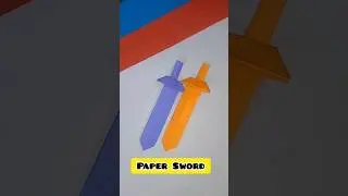 Paper sword / How to make paper sword / Paper sword tutorial #shorts #janakihandicrafts #papercraft