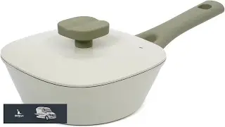 1.5QT Saucepan with Lid Nonstick Ceramic Coating PFAS & PFOA Free Induction Compatible