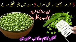 ❤️Matar Chilne ka tez trika with Grater 😱|How to Store Green Peas/matar for long time | Tips