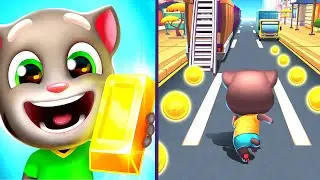 Talking Tom Gold Run VS Cat Runner Decorate Home - Tom Gold Run New Update, Talking Tom Gameplay ak4