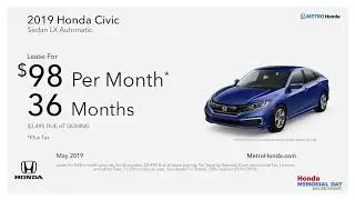 Metro Honda - Memorial Day Offers