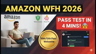 Amazon Remote Jobs 2026 Apply Now! 🏠 10th12th Pass  Live Assessment Test Hack Pass in 2 Mins 🚀