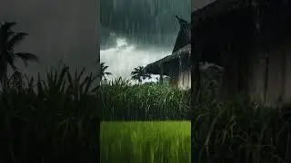 heavy rain and Thunderstorm #rain #soothingrain #beatinsomnia