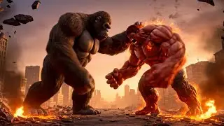 King Kong vs Red Hulk | EPIC Monster Battle for The CROWN