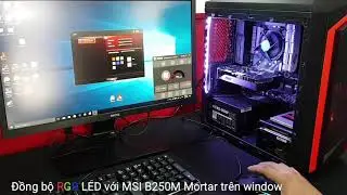 Synchronized RGB led strip with MSI B250M Mortar on Windows