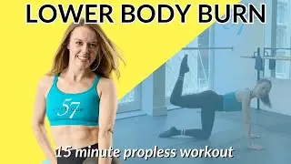 Glutes + Core in 15 minutes 🔥 No props! #barre #workout