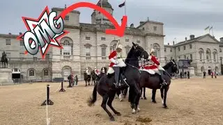 Spooked Horse Goes CRAZY! *guard wrestles to keep control*
