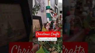 nutcracker peg dolls ✨ #christmas #christmasdecor #christmascrafts #nutcracker  #christmascountdown