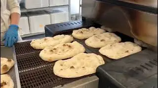 High temperature conveyor oven for Pinsa Romana (ITALIANA FoodTech)