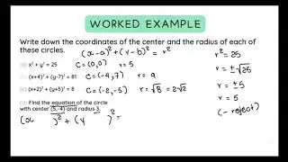 IGCSE-Additional Mathematics/FPM(CIE+ Edexcel)-Coordinate geometry of circle-full lesson explanation