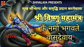 Live :- श्री विष्णु महामंत्र | Om Namo Bhagavate | Powerful Vishnu Mantra