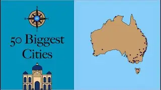 Top 50 Biggest Cities in Australia Mapped 🇦🇺