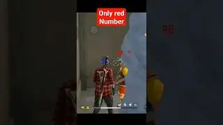 Only red number headshot challenge 😱// #freefire #onlyrednumbers #onlyrednumberheadshot