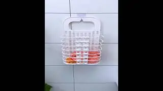 Trendy Bathroom Hanging Mesh Laundry Basket Toiletry Organization #shorts