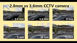 2.8mm vs 3.6mm CCTV camera comparison swapout.