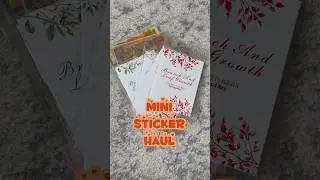 Mini Sticker Haul! || Got these from Amazon || #bulletjournal #stickers #stickerbook #journaling￼