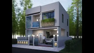 Small Villa Sketchup 3D Modelling and Rendering #sketchup #learnsketchup #3dmodeling
