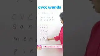 CVCC Words 🤔🤔 Short Vowel Sound || English Grammar by Richa Mehta Education #shorts