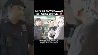 Muslim Gives Dawah to Police Officer! *FUNNY* #shorts