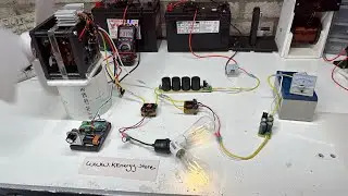 Pulse motor running 2 transformers in series cap dump and transformers for sale