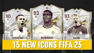 15 NEW ICONS wishlist | EA Sports FC 25 | FIFA 25 ft. Romario, Podolski, Kahn...