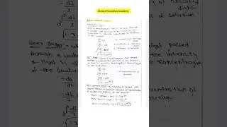 Beer&ndash;Lambert law | complete topic answer | #alwayseducationacademy #exam #chemistry