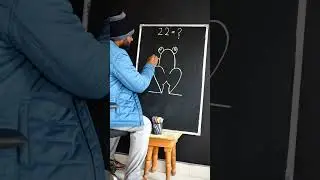 22 = How to Draw Frog 🐸 from 22 Number for beginners #art #drawing #shorts