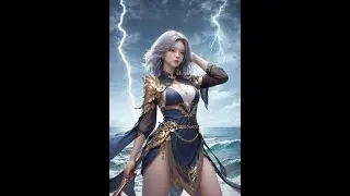 [4K AI Fantasy Look Book] 무서운 태풍의 여신 / Terrifying Goddess of Typhoon / 怖い台風の女神 (19)