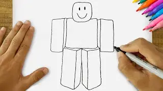 How to Draw a Roblox Character Easy | Step by Step Roblox Drawing Tutorial