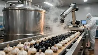Inside A Modern Black Garlic Factory From Fresh Garlic To Sweet Aged Black Garlic (Complete Process)
