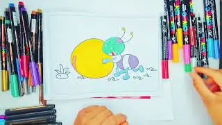 Ant struggle for food 