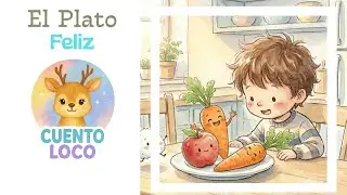✨ El Plato Feliz: Un Cuento M&aacute;gico sobre Comer Sano 🥕🍎 Cuento corto con Cuentito, El Venadito. ✨